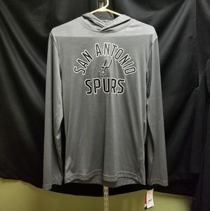 ⭐️ 4x for $20 NWT San Antonio Spurs NBA Hooded LongSleeve Shirt